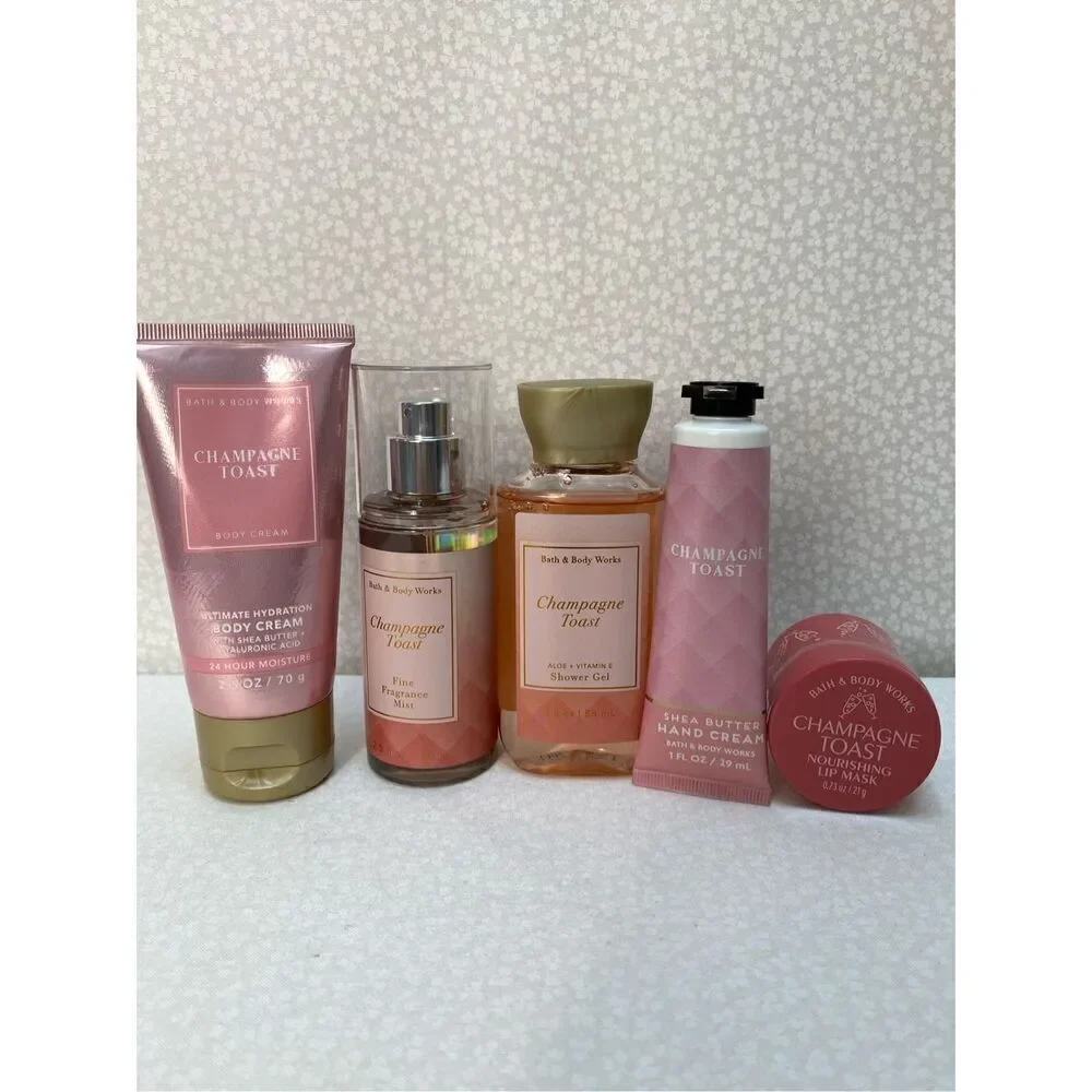 Bath and Body Works Champagne Toast 5 Piece Travel Size Set